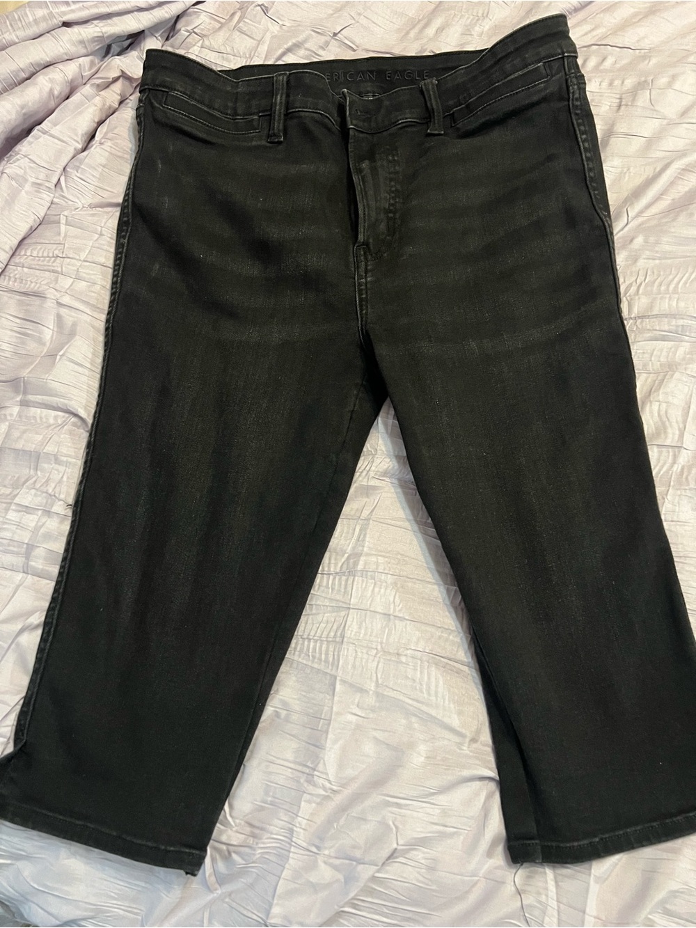 American Eagle Outfitters Black Cropped Women's Jeans